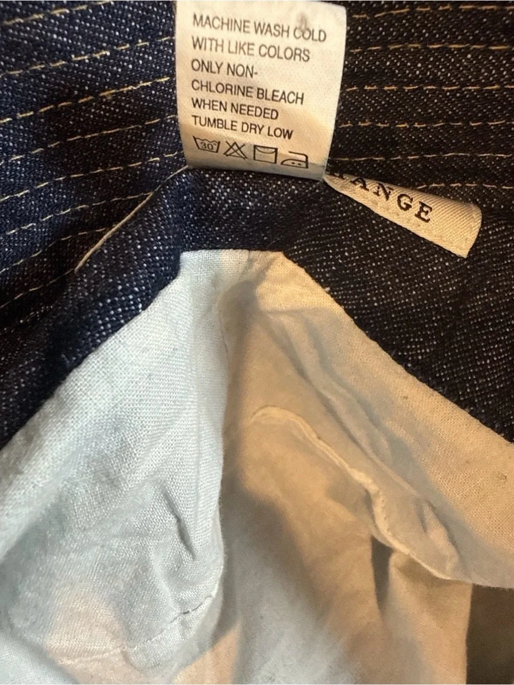 Armani Exchange A|X Denim Bucket Hat Blue Cotton One Size Unisex Casual Cap